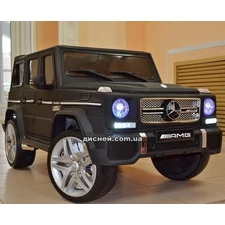 Детский электромобиль M 3567 EBLRM-2 (4WD), кожаное сиденье, черный матовый